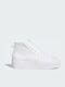 Adidas Nizza Γυναικεία Flatforms Μποτάκια Cloud White