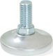 Emuca M10 Metallic Furniture Leg with Regulator Suitable for Table / Coffee Table 4.3x4.3x3.7cm Matte Chrome
