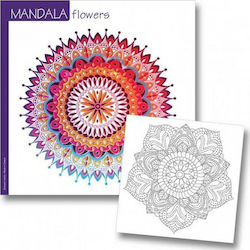 Νext Mandala Flowers Βιβλίο Ζωγραφικής 23x23cm