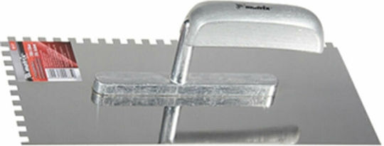 MTX Σπάτουλα Πλακιδίων Inox Οδοντωτή 280x130mm με Ξύλινη Λαβή με Δόντι 6x6mm 867379
