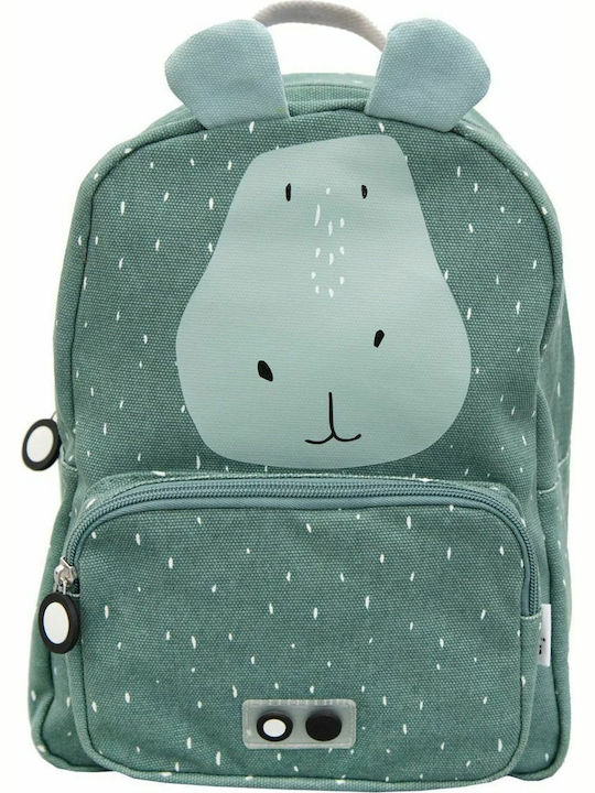 Trixie Mr Hippo School Bag Backpack Kindergarten in Green color