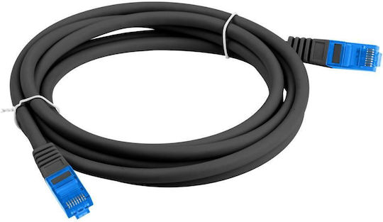 Lanberg S/FTP Cat.6a (Gigabit) Καλώδιο Δικτύου Ethernet 2m Μαύρο