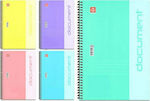 Typotrust Σπιράλ Τετράδιο Ριγέ Β5 90 Φύλλων 3 Θεμάτων Document Pastel (Διάφορα Χρώματα)
