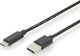 Digitus USB 2.0 Cable USB-C Male - USB-A Black 3m