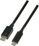 LogiLink USB 3.2 Cable USB-C male - DisplayPort male Black 3m (UA0336)
