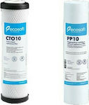 Ecosoft Water Filter Replacement Reverse Osmosis (RO) from Activated Carbon 10" 2pcs