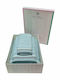 Le Blanc Bath Towel Set 3pcs Satin Stripe Petrol In a box Weight 500gr/m²