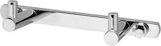 Gloria Malta 2 Кука Баня Двойно с винтове ​16x4см Сребрист