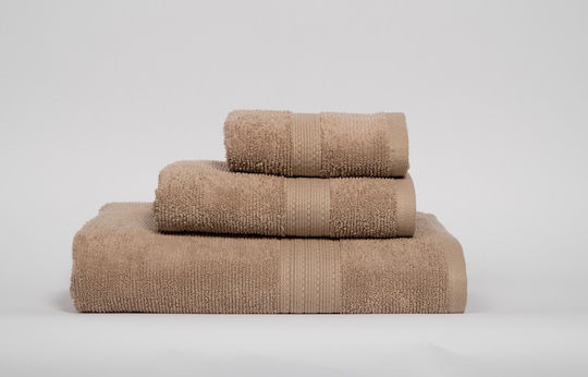 Mc Decor Πετσέτα Προσώπου Ismini 50x100εκ. Sand Βάρους 620gr/m²