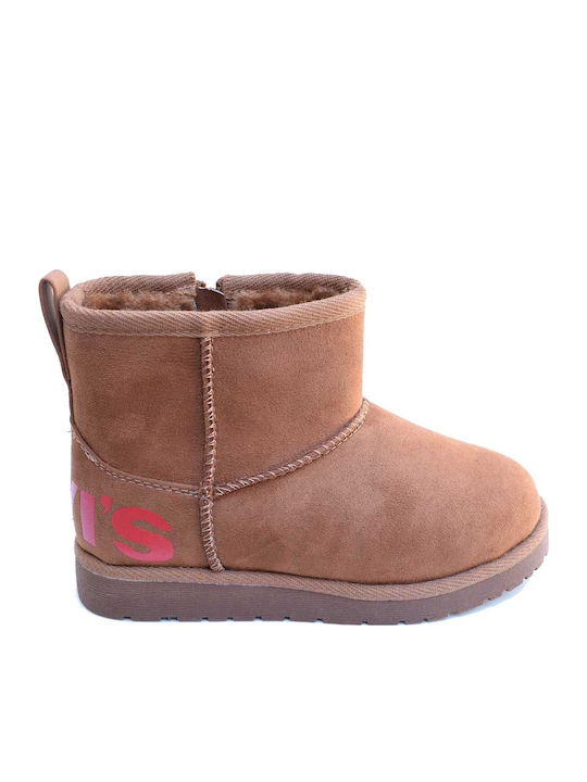Levi's Wave Lederne Kinderstiefeletten mit Reiß...
