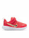 Revolution Revolution 5 TDV Kids Sports Shoes Running with Hoop & Loop Closure Laser Crimson / Opti Yellow / Laser Orange / Dark Smoke Grey
