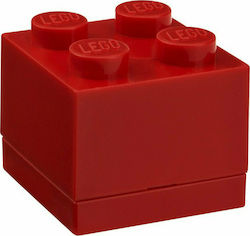 Room Copenhagen Lego Mini Box 4 Κόκκινο