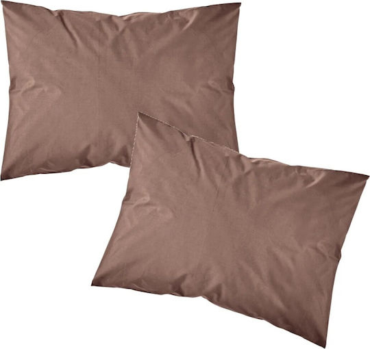 Borea Solid Pillowcase Set Coffee 9 50x70cm.