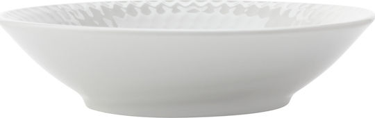 Maxwell & Williams Diamonds Basics Servierschüssel Rund aus Porzellan White mit Durchmesser 10cm