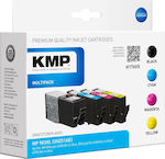 KMP Πακέτο Συμβατών Μελανιών Εκτυπωτή InkJet HP 903XL 3HZ51AE Πολλαπλό (Color) / Μαύρο 4τμχ