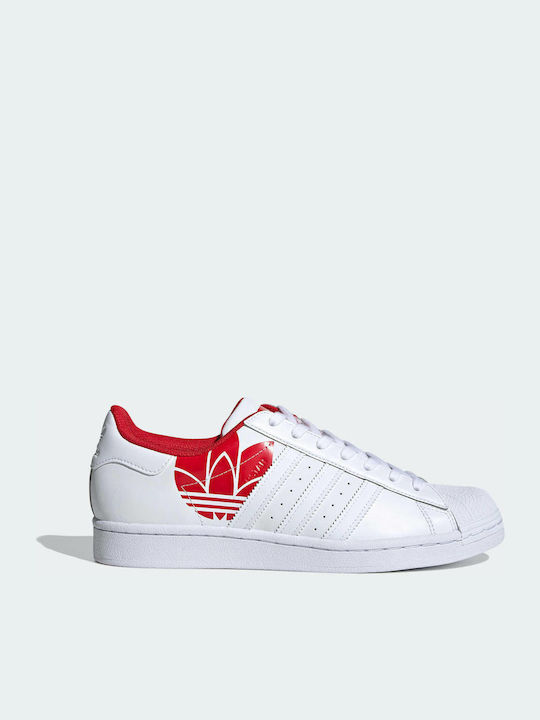 Adidas Superstar Sneakers Cloud White / Scarlet