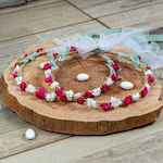 WEDDING WREATHS HANDMADE WHITE FUCHSIA ROSE