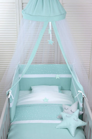 Baby Oliver Baby Bettwäsche-Set Für Krippe Grün 2 Stück
