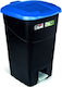 Tayg Plastic Waste Bin 60lt with Pedal Black