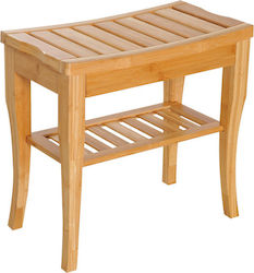 HomCom Bathroom Seat 47.5x26x44.5cm