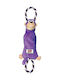 Kong Tuggerknots Cuddly Dog Toy With Sound Small Medium 37cm Purple 1 Piece
