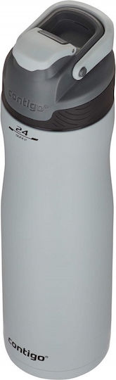 Contigo Autoseal Chill Glas Thermosflasche Rostfreier Stahl BPA Frei 720ml Gray mit Mundstück