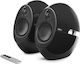 Edifier e25HD Luna HD Black Home Entertainment Active Speaker 2 No of Drivers Wi-Fi Connected and Bluetooth 74W Black (Pair)