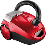 Amica VIENTO VI2031 Vacuum Cleaner 900W Bagged 2.5lt Red