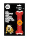 Pet Camelot Nylon Bone Toy Dog made of Rubber with Flavor Bacon Large 17εκ. Brown 1pcs