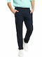 Funky Buddha Men's Trousers Chino Elastic in Slim Fit Navy