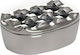 Espiel Ashtray Windproof / Cigar / Cigarette Metallic Silver 1pcs