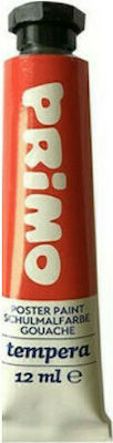 Primo Tempera Tempera Colour Paint Tube 12ml Red