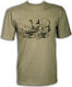 Toxotis Active Wear T-shirt Partridge in Khaki color 05GBP