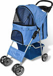 vidaXL Dog Carrying Blue Stroller for 15kg Pets L37xW80xH99cm