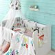 Palamaiki Σет За Количка Baby Satin Бял 7бр
