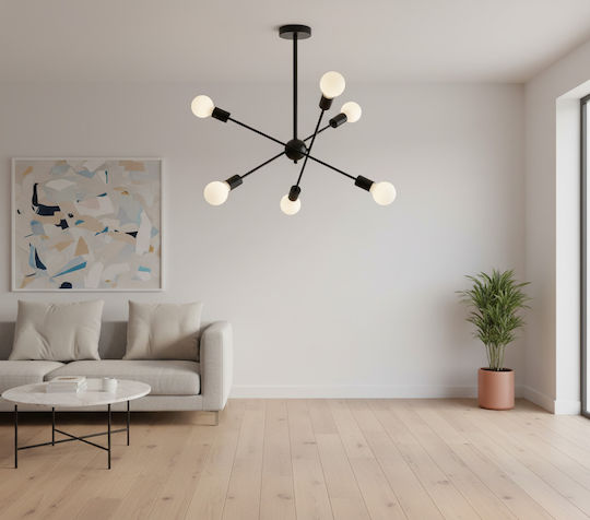 Home Lighting Gwen Hängelampe Schwarz 75x75x57cm Home Lighting Gwen Hängelampe Schwarz 75x75x57cm