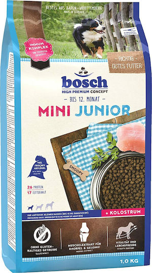 Mini Junior 1kg Gluten-Free Dry Food for Small-Breed Puppies with Chicken