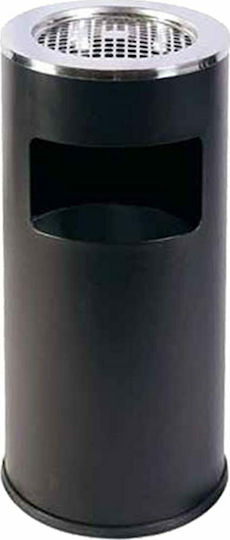 Ready Metallic Waste Bin 17lt Black