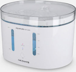 IKOHS Aquapure Automatische Trinkstation für Hunde Weiß 2100ml