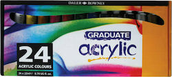 Daler Rowney Graduate Acrylic Acrylic Colours Set 22ml 24pcs