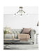 Home Lighting KQ 2627/3 Quirky Κρεμαστό Φωτιστικό Μπρούτζινο με Ντουί E27 43x43x38εκ.