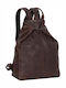 Leather Women's Bag Backpack Brown