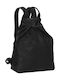 Leather Women's Bag Backpack Black
