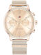 Tommy Hilfiger Blake Women's Watch Chronograph with Pink Gold Metal Bracelet