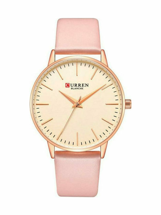 Curren Damen Uhr mit Rosa Lederarmband