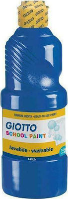 Giotto School Paint Tempera Farben Blau in Flasche 500ml 1Stück 000114472