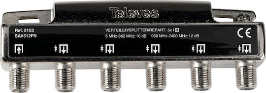 Televes F 5W 5-2400 MHz Splitter Satellite 5153