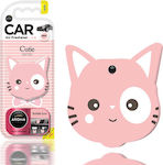 Aroma Car Car Air Freshener Tab Pendand Cutie Cat Bubble Gum