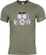 Pentagon Ageron "Gas Mask" T-shirt Olive in Kha...