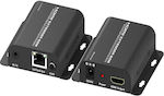 Powertech HDMI Video Extender Ασύρματος Αναμεταδότης CAB-H114